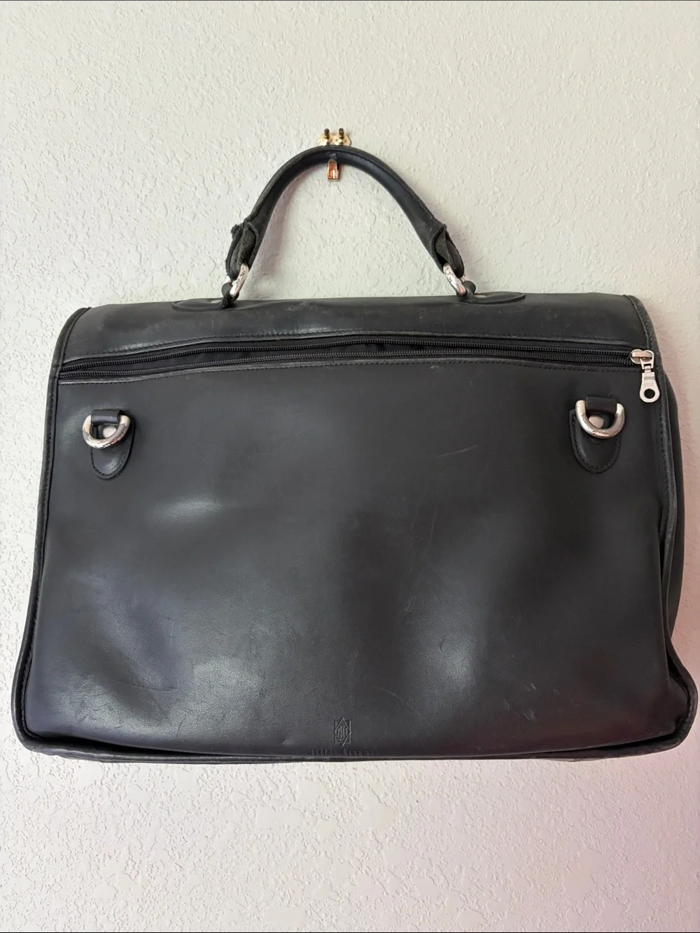 Martin Dingman Black Leather/Alligator Briefcase